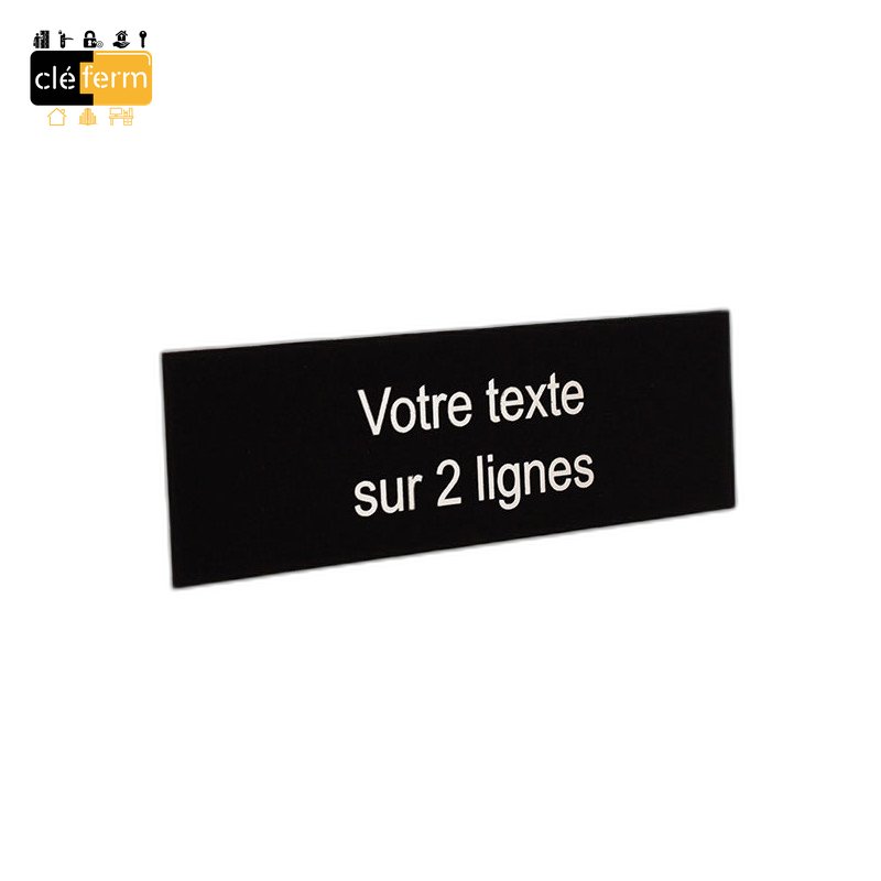 ETIQUETTE GRAVEE 2 LIGNES