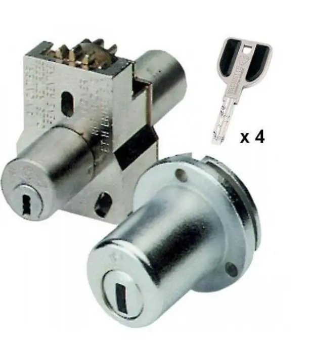 BLOC CYLINDRE POUR SERRURE 8000 45mm RADIALIS - 4 CLES
