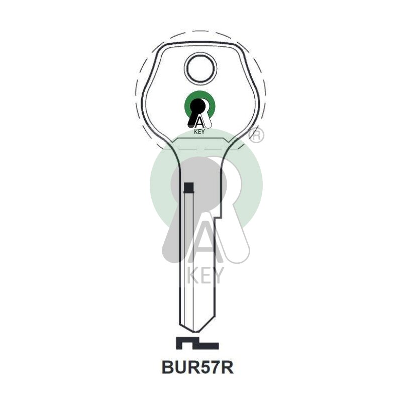 Clé acier pour cadenas vélo Burg BUR57R