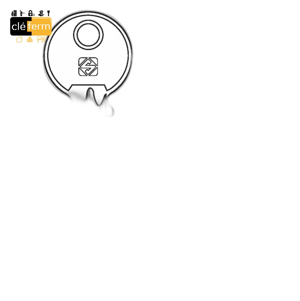 Clé serrurerie compatible CES (réf CS206)