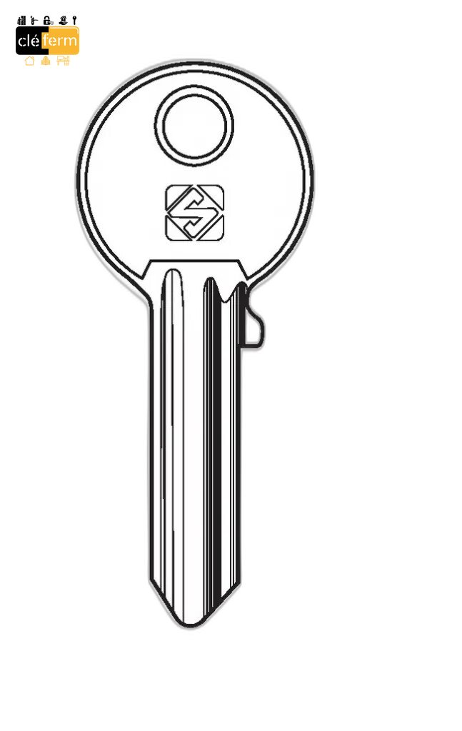Clé serrurerie compatible JPM (réf JM2R)
