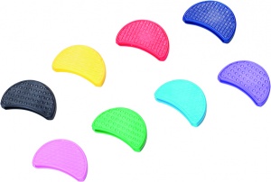 COUVRE-TÊTE PLASTIQUE 1/2 LUNE X200 COULEURS ASSORTIES AVK100510
