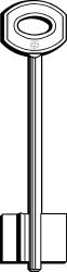 Clé double panneton L93 JW9
