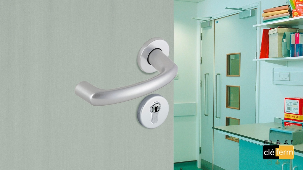 ENSEMBLE ALTO ALUMINIUM SUR ROSACE 6420 CLE L ARGENT