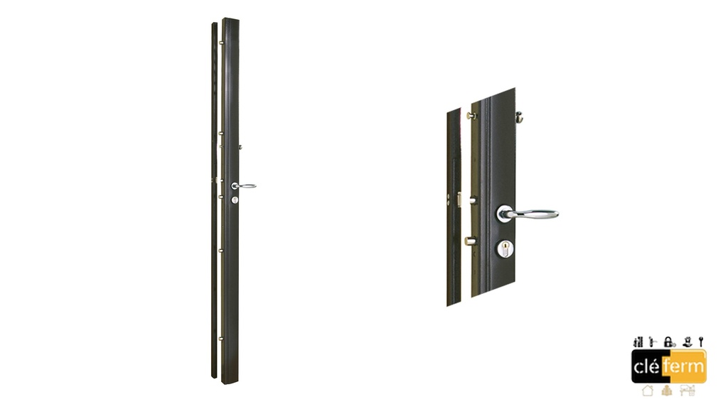 SANS CYLINDRE 2500MM 6PTS 1* MARRON DROITE