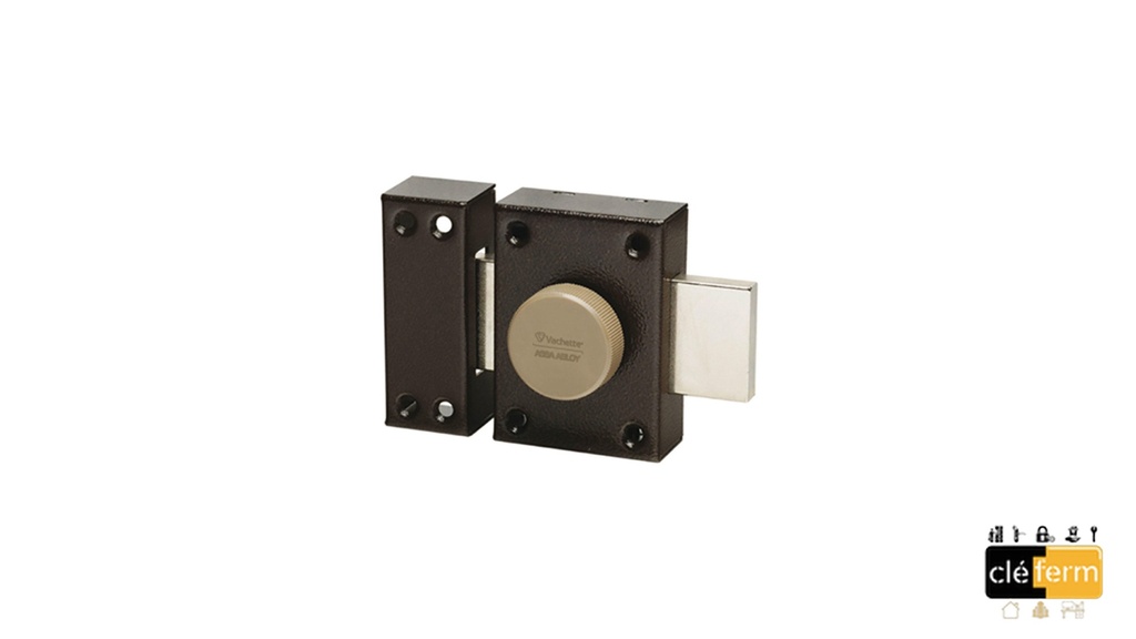 ECLADOR BOUTON COFFRE VERNI MARRON D20 LG40 3 CLE(S)