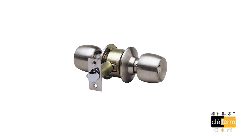 BOUTON EXTERIEUR FIXE ACIER INOX 3 CLE(S)