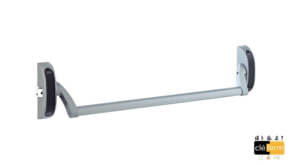 PUSH BAR 1PT LATERAL 1000MM REV AVEC GACHE GRIS