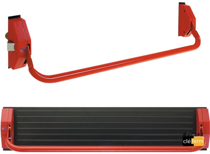 ECOBAR 1PT LATERAL AVEC PLAQUE FIXATION CYLINDRE LG40 ROND 3 CLE(S)