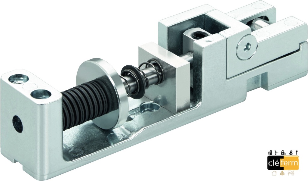 A115 SUPPORT PLAT POUR 1 GLISSIERE G460 ARGENT