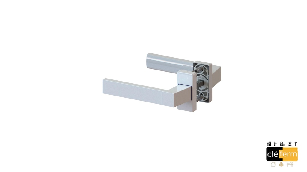 ENSEMBLE BLOC PLATINE DE PORTE CARRA EP ./.  RAL9016S