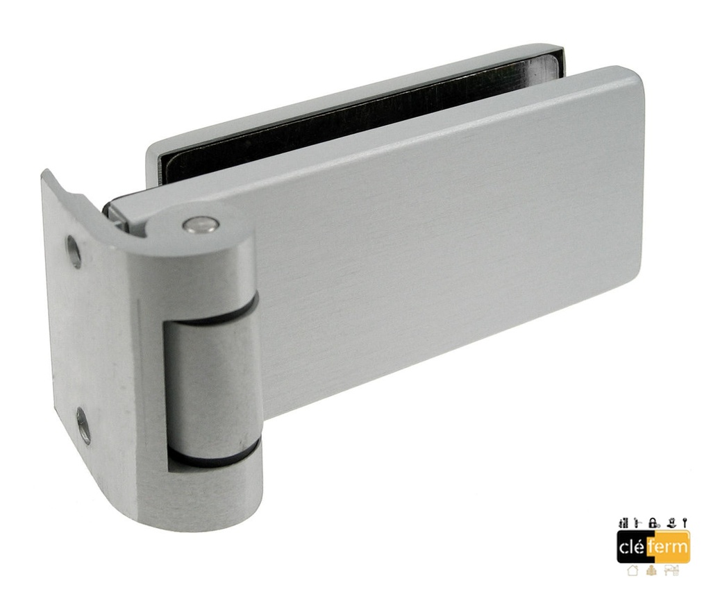 1 paumelle multifeuillure Alu anodisé argent brossé