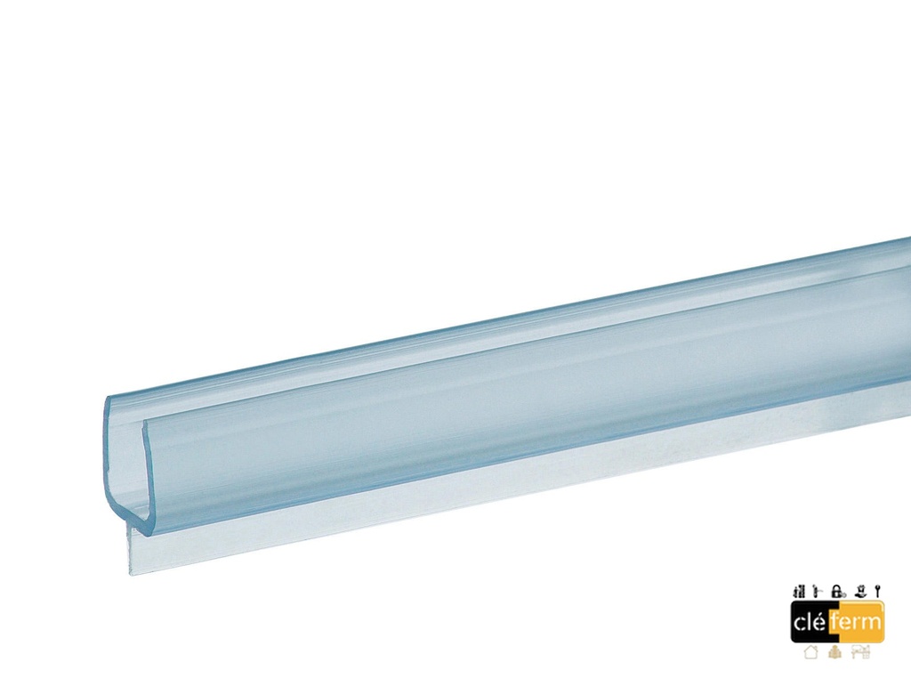 1 joint avec butée déportée pour verre ép: 8mm Translucide