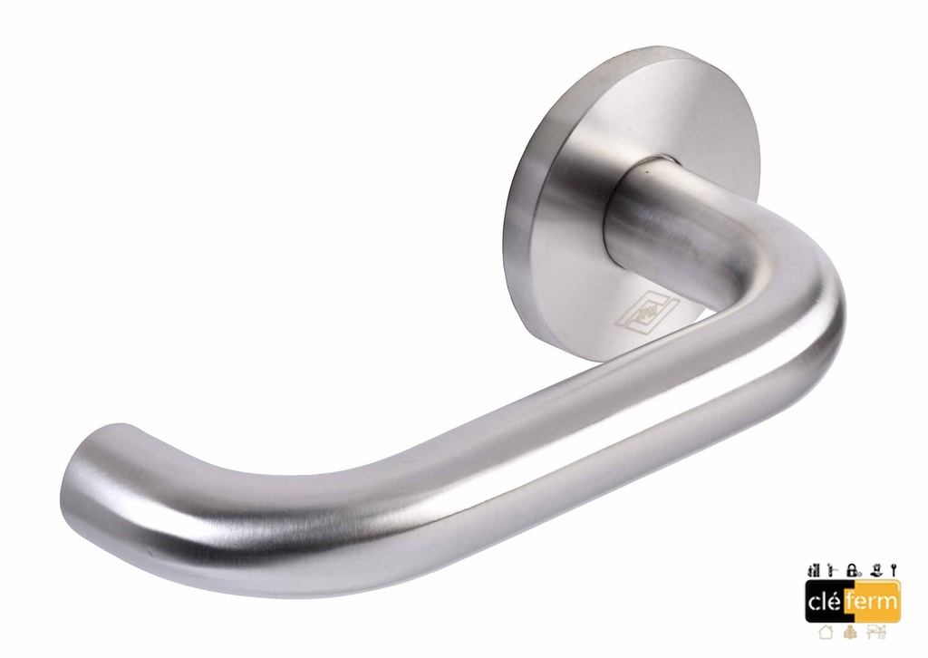 Ensemble J-RoX 62 sur rosace carré de 7mm inox brossé