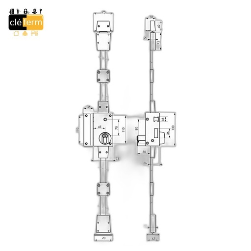 [N22797011] SERRURE HOR. FOUIL 14/9CM