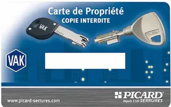 [PD00] CARTE DE PROPRIETE PICARD
