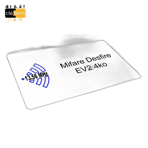 [NA00111] LOT DE 100 BADGES MIFARE DESFIRE 4k-NUMEROTE