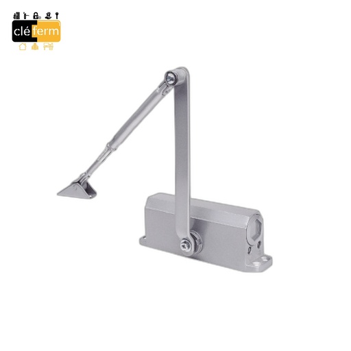 [DC135] FERME PORTE AVEC BRAS GLISSIERE FORCE 3 ARGENT
