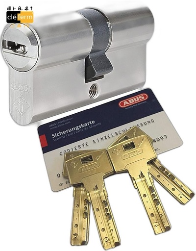 [NB2L43040X40] CYL.EURO. BRAVUS 2000 40X40 BOUTON sur PG/PP - 3 CLES