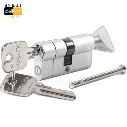 [BKS30X70] CYL.EURO. BKS50 30X75 BOUTON 3 CLES-PG/PP