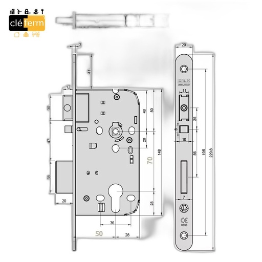 [NS425VCS] SERRURE 425 VCS