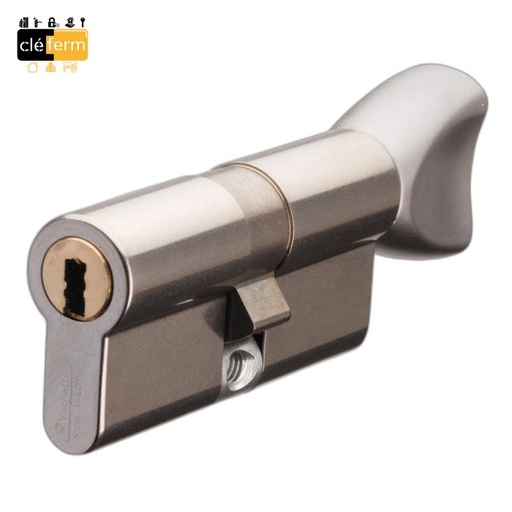 [N3111NT32.5X32.5BTN] CYL.RADIALIS 32.5X32.5 BOUTON NICKELE SUR PG/PP - 3 CLES