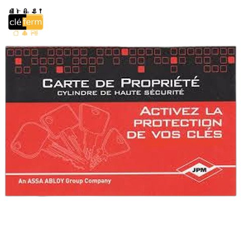 [JP00] CARTE DE PROPRIETE JPM