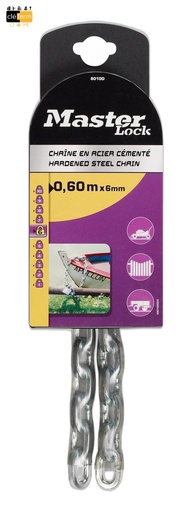 [N8010D] CHAINE ACIER CEMEMTE 6mm / 60cm