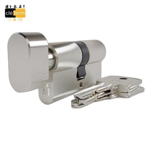 [4718B] CYL.EURO. BKS50 55X35 BOUTON - 3 CLES