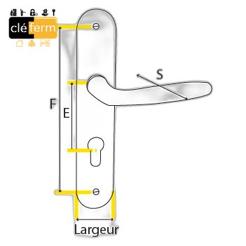 [NE62601] PLAQUE BEQUILLE EASYLOCK CONTROLEE PROFIL EURO