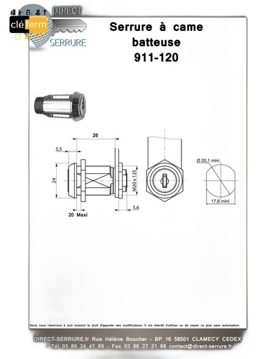 [5002] SER BATTEUSE 1700-09 2 CLES