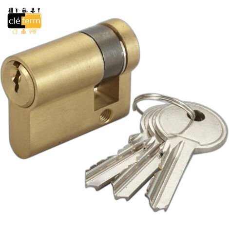 [N5000436] DEMI CYLINDRE 10X30 SUR PLAN - 3 CLES