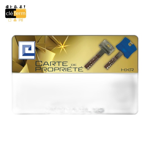 [NDUPLTARJETAM] DUPLICATA DE CARTE DE PROPRIETE