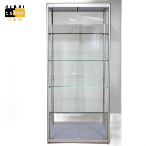 [VITSIG] VITRINE CLASSIQUE ALU GRIS 55 X 75