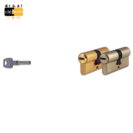 [NCYLMODA2E40X40] CYLINDRE 40x40 MODA 2E LAITON POLI SUR PGOC