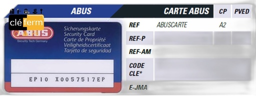 [N0023091] CARTE DE PROPRIETE ABUS