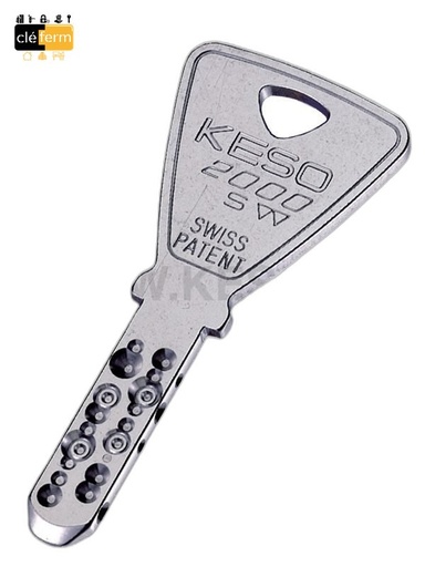 [K200010X30] DEMI-CYL.EURO. KESO 2000 10X30 SUR PG/PP - 3 CLES