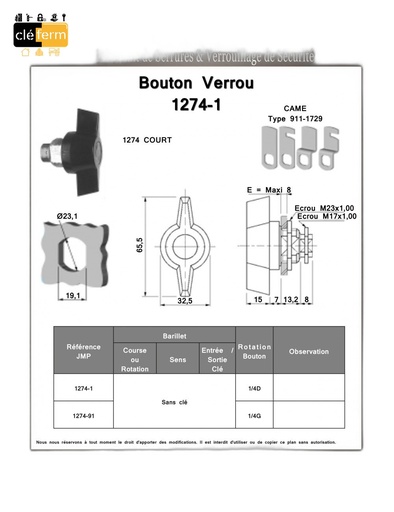 [5551] BOUT. VER. 1274-1 RONIS L13.2