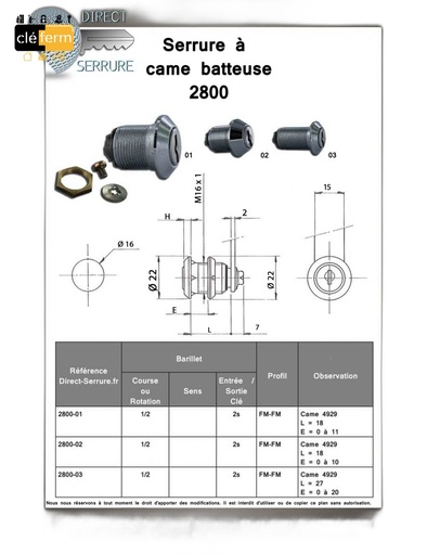 [5518] SER BATEUSE L17 CAME COUDE 2CL