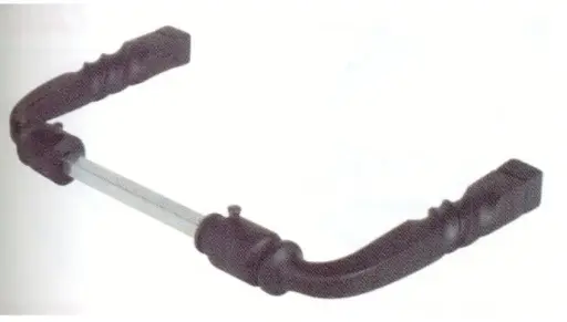 [8698] BOUT CHAINE FER FORGE CARRE F