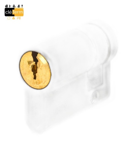 [NKW45210X30] DEMI-CYL. EURO. KW14 10X30 NICKELE  SUR PG/PP - 3 CLES