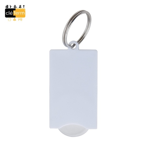 [P581006] JETON PLASTIQUE BLANC 40X3 M/M