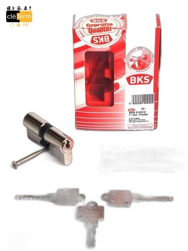 [P4506] CYLINDRE EURO BKS 30X30 BOUTON