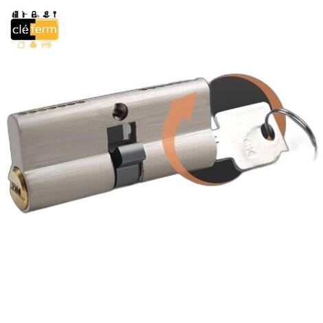 [PV4103030] CYLINDRE EURO. DBLE ENTREE NI. SUR PG/PP-3 CLES