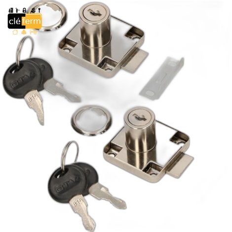 [P77892] SERRURE DE MEUBLE 2 PTS MLM