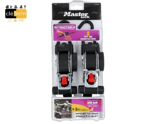 [N3066] 2 SANGLES A CLIQUET 4.25M