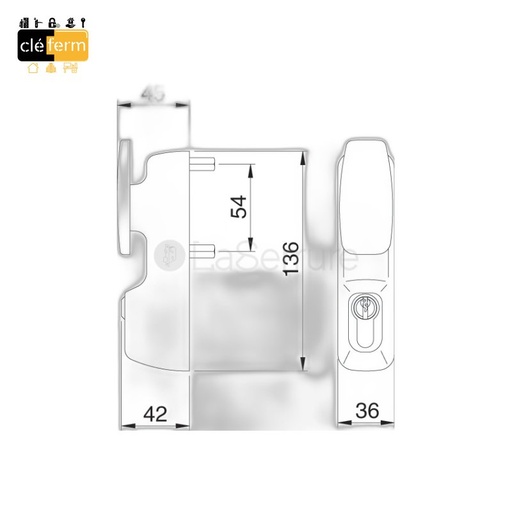 [N94013] MODULE TIRAGE FIXE POUR CYL.EU