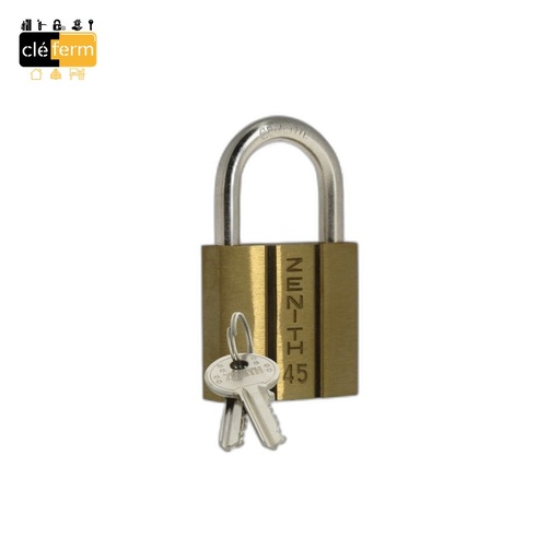 [NC45A] CADENAS LAITON ANSE ACIER 45mm MV - 2 CLES