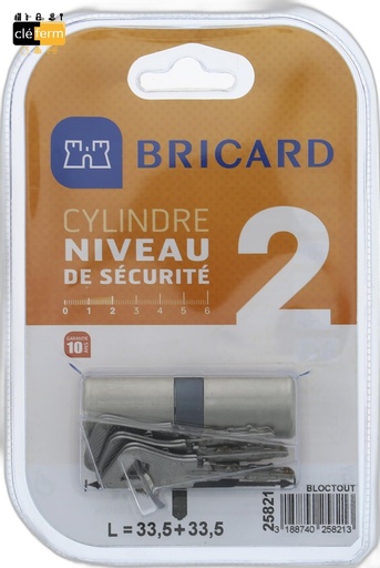 [N5260028] CYL. ROND BRICARD -22mm- 33.5X33.5 DE SUR N°