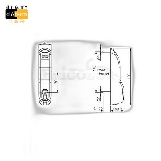 [NAFORS0012] MODULE EXT.AFORA A BOUTON POUR CE
